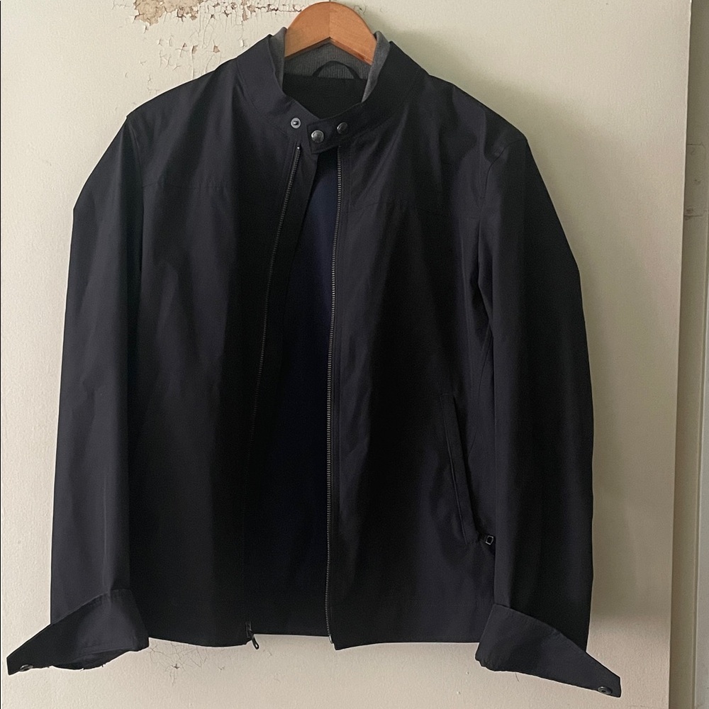 Banana Republic Men's Black Jacket moto style Medium